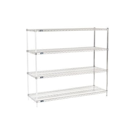 Global Equipment Nexel    Chrome Wire Shelving Add-On - 72"W x 21"D x 63"H A21726C